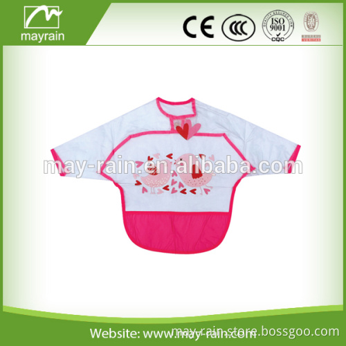 2016 new design white baby bibs aprons